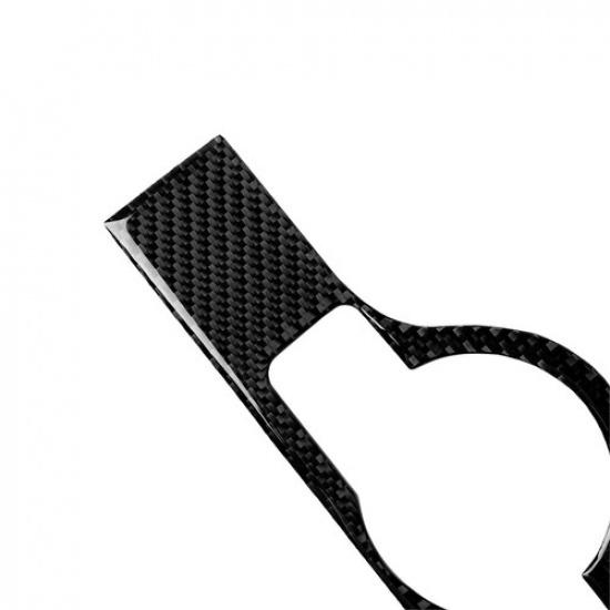 Auto Carbon Fiber Headlight Switch Frame Cover Trim For Mercedes C W204 07-10