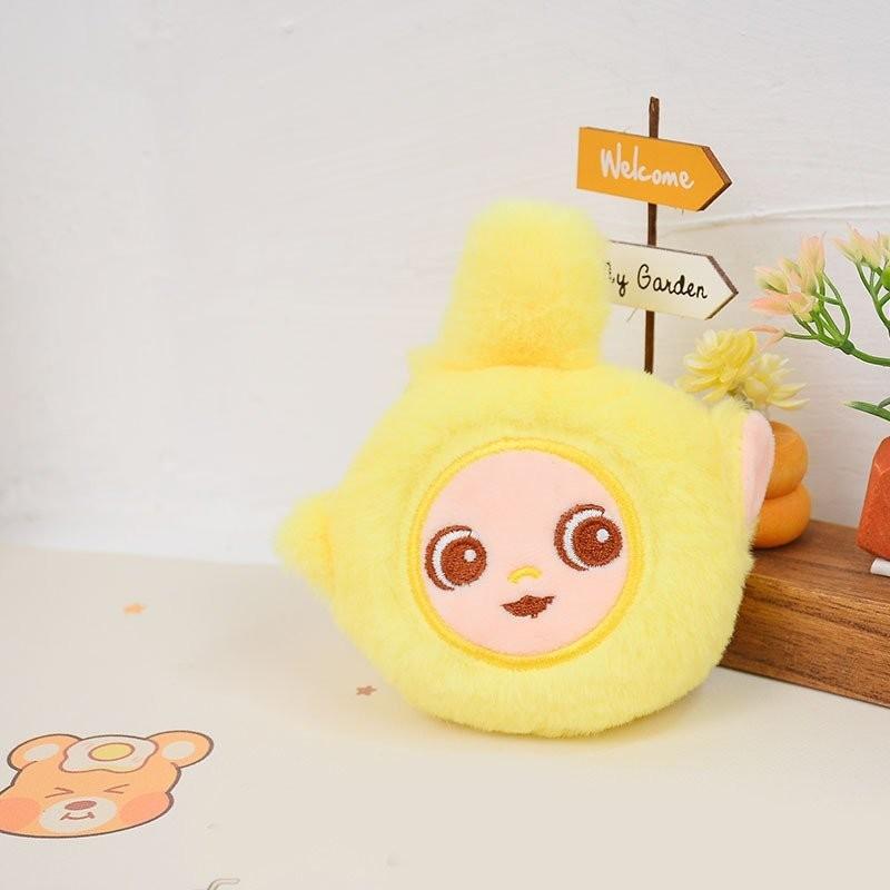 Adorable Plush Teletubby Keychain Cute Cartoon Bag Charm Soft Stuffed Animal Toy
