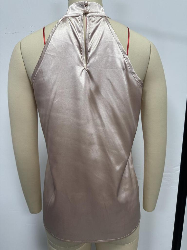 New European & American Satin V-Neck Camisole for Women - Spring/Summer Collection