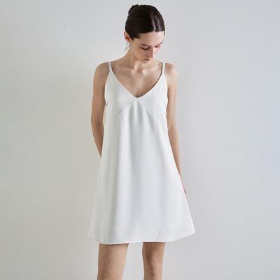 Nowood Silken Mini Dress (Ivory)