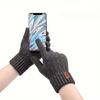 New Men's Warm Full Finger Gloves Winter Touchscreen Plus Fleece Gloves Men Women Thickening Wool Knitted Cycling Driving Gloves