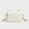 Summer leather women's bag small square bag rhombus premium chain bag messenger bag