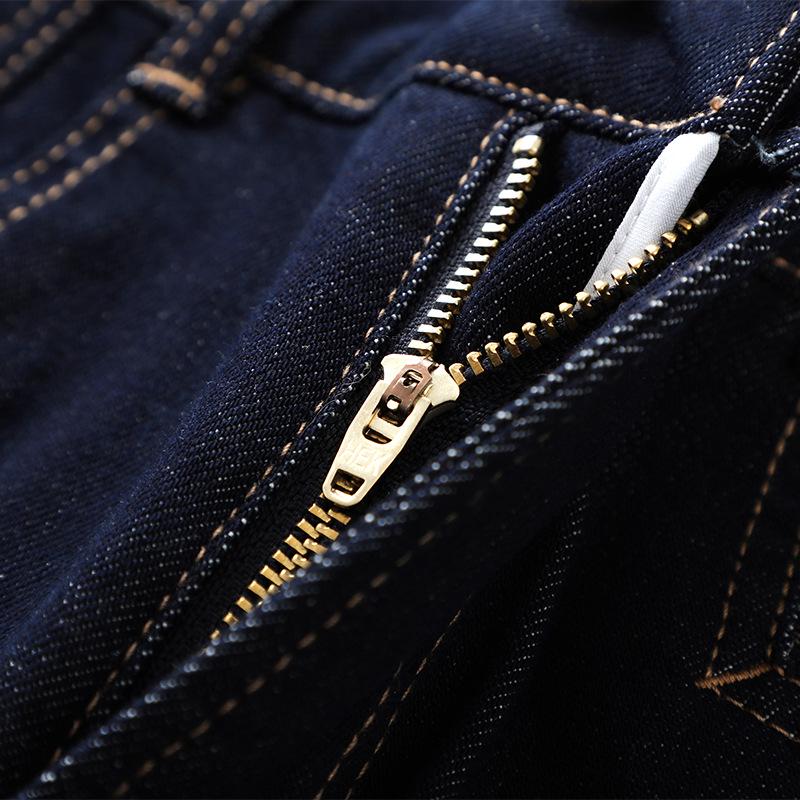 Women's Dark Blue Vintage Slim-Fit Straight-Leg Jeans - 2025 Spring/Autumn Style, Nine-Point Loose Wide-Leg Design