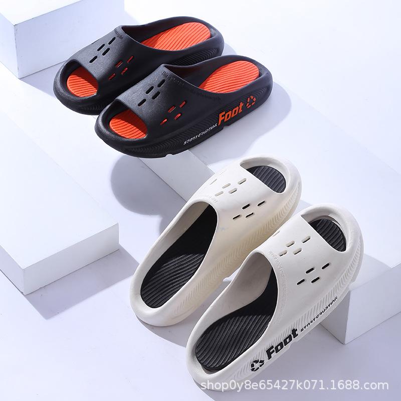 Men Summer Slippers Thick Sole 2024 New Arrival Super Soft Indoor Outdoor Non-Slip Slides Boys Girls Sandals Beach Slippers Men