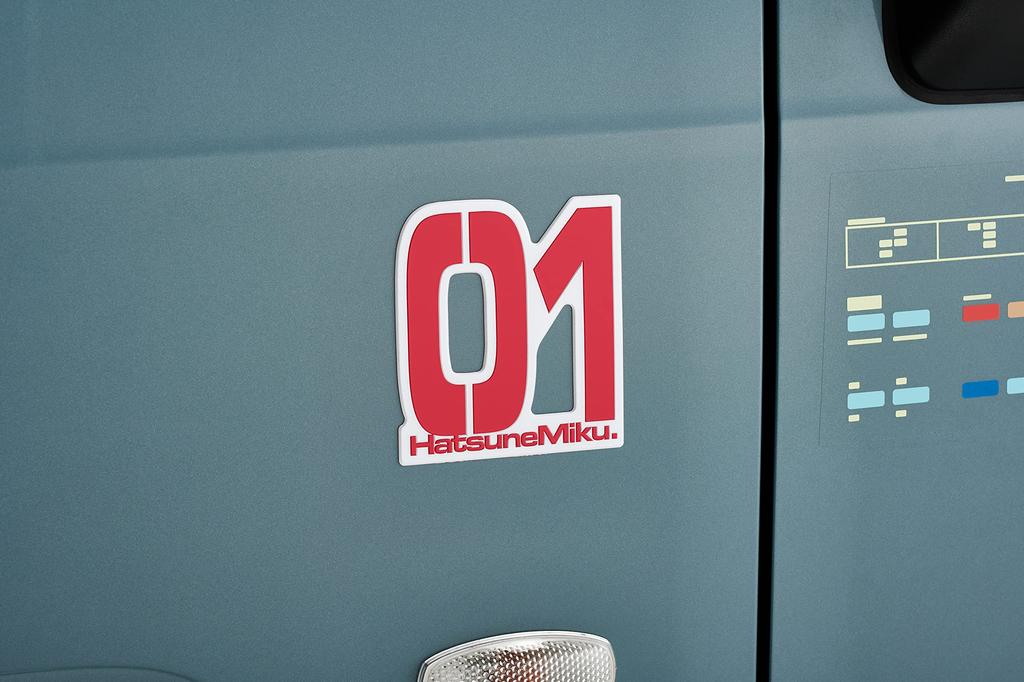 Daihatsu Hatsune Miku Fender Emblem (01) Sticker Sticker Vocaloid Car Dress Up Red