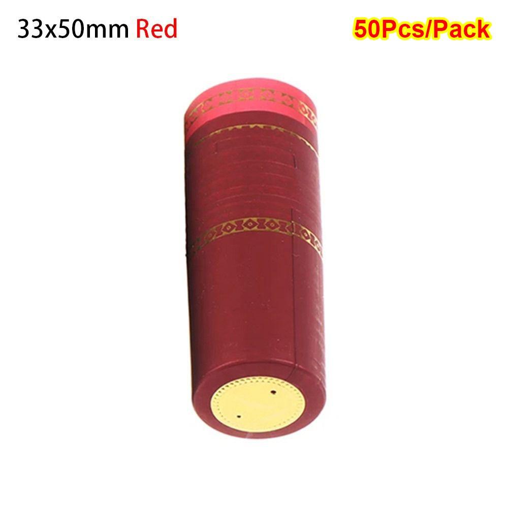 10Pcs Home Bar Supplies Heating Shrinkable Caps Airtight Shrinking Film Sealing Capsules Red Wine