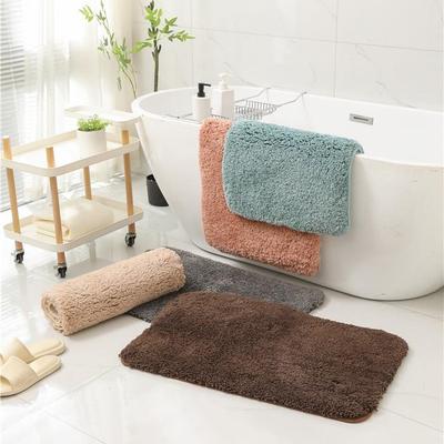 Non-slip Quick-drying Flocked Floor Mat for Kitchen & Bathroom