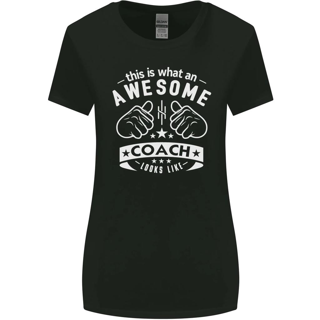 An Awesome Coach Looks Like Golf Tennis Womens Wider Cut T-Shirt