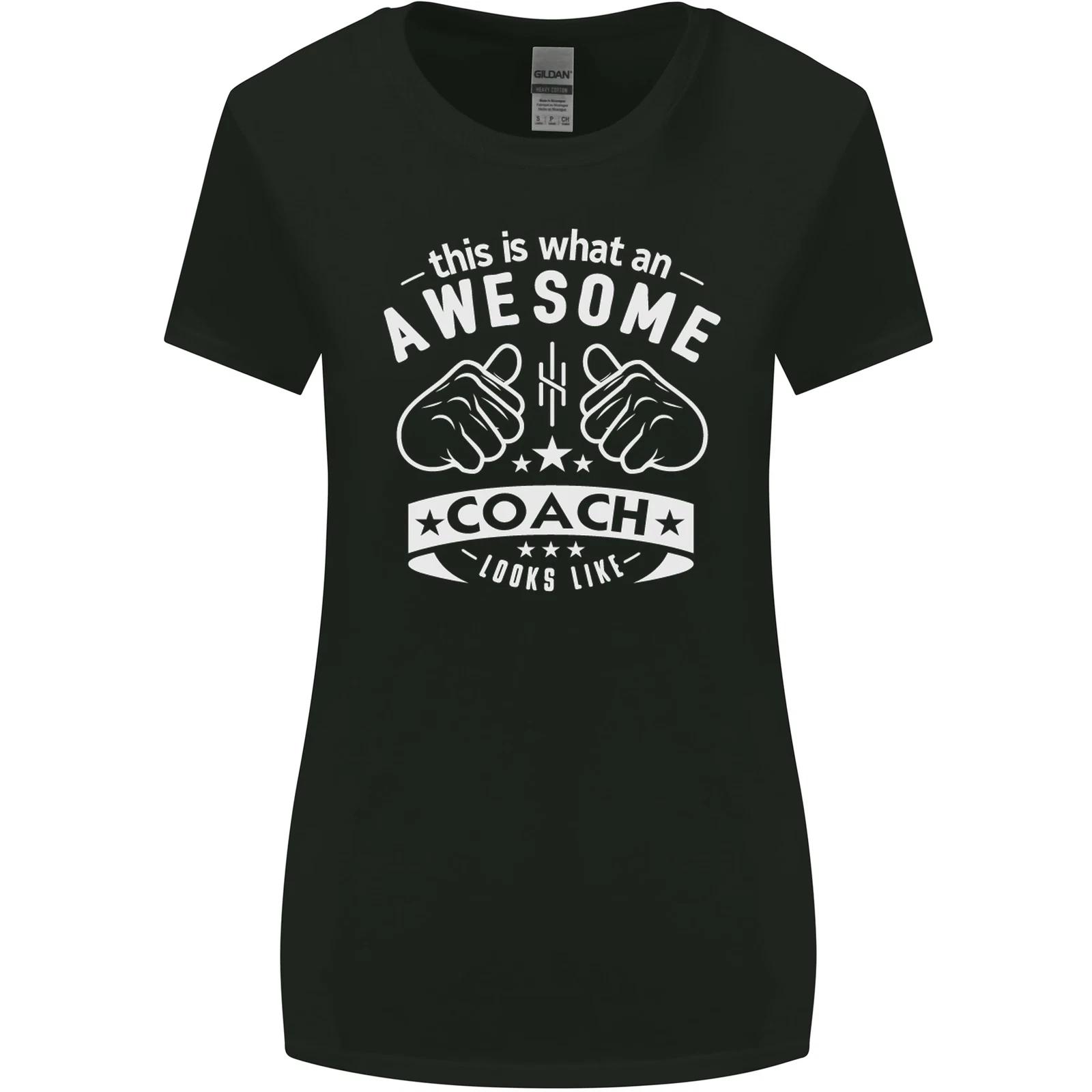 

An Awesome Coach Looks Like Golf Tennis Womens Wider Cut T-Shirt S