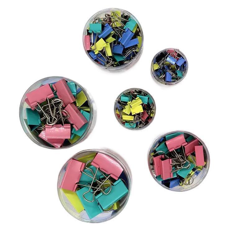 Strong Iron Paper Clips Set: Large (25mm) & Small (15mm) for Test Papers, Books, Financials, and Documents