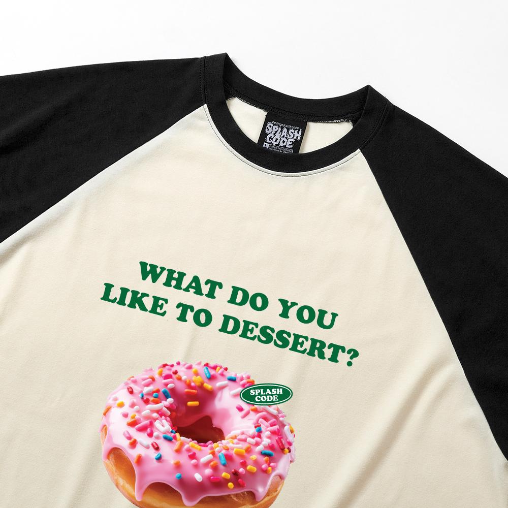 Seupeullaesikodeu Raglan Long Sleeve Cream - Dessert Donut