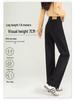 Women's 2025 High-Waisted Black Slimming Straight-Leg Jeans – New Spring/Autumn Elastic Wide-Leg Style