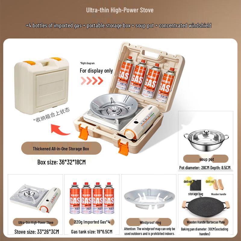 Datangyu Portable Windproof Cassette Stove Set
