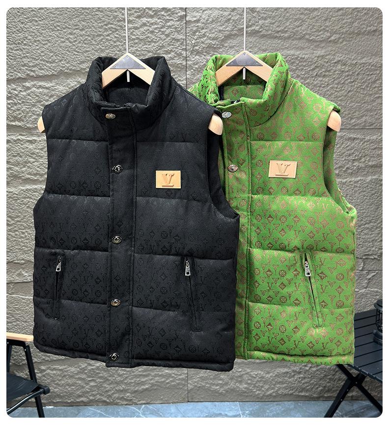 Men's Stand Collar Sleeveless Cotton Vest - 2025 Autumn/Winter Collection