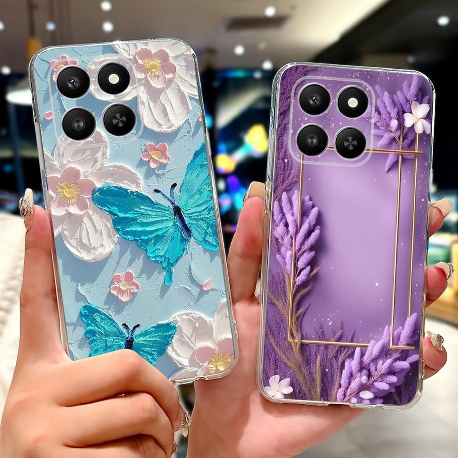 For Honor 400 Smart 5G Case LGN-NX1 Cute Cat Painted Cover Soft Silicone Case For Honor X7d 4G HonorX7d 5G Honor400 Smart Bumper