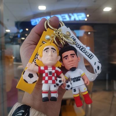 Cartoon Football Character Keychain Cute Harland Key Chain Doll Star Bag Pendant Small Gift