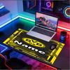 Custom Name Personalized Borussia Dortmund Pattern Mousepad, Laptop PC Desk Mat, Decorative Desk Mat for Home Keyboard Pad Gift