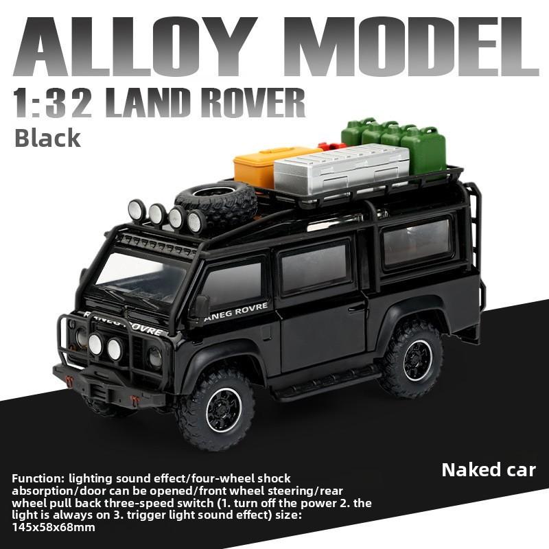 

Land Rover Van Camping Model Car With Sound Light Steering For Collectors чёрный