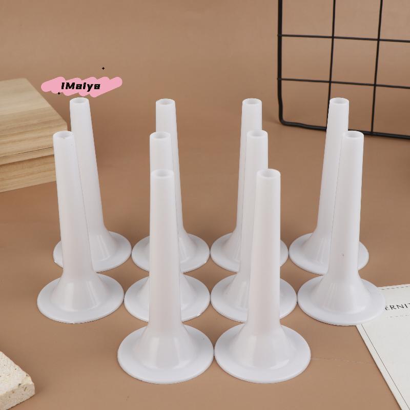 10Pcs 1.2/1.5/2/2.4cm Manual Sausage Casing Enema Nozzle White Meat Grinder Attachments for Sausages Hot Dogs And Wieners