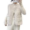 Women's 2023 Autumn/Winter Leather & Fur Lambswool Waistcoat Vest - Short & Stylish
