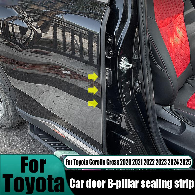 For Toyota Corolla Cross 2024 2025 Car Door B-pillar Sealing Noise Reduction Strip Car Modification Parts