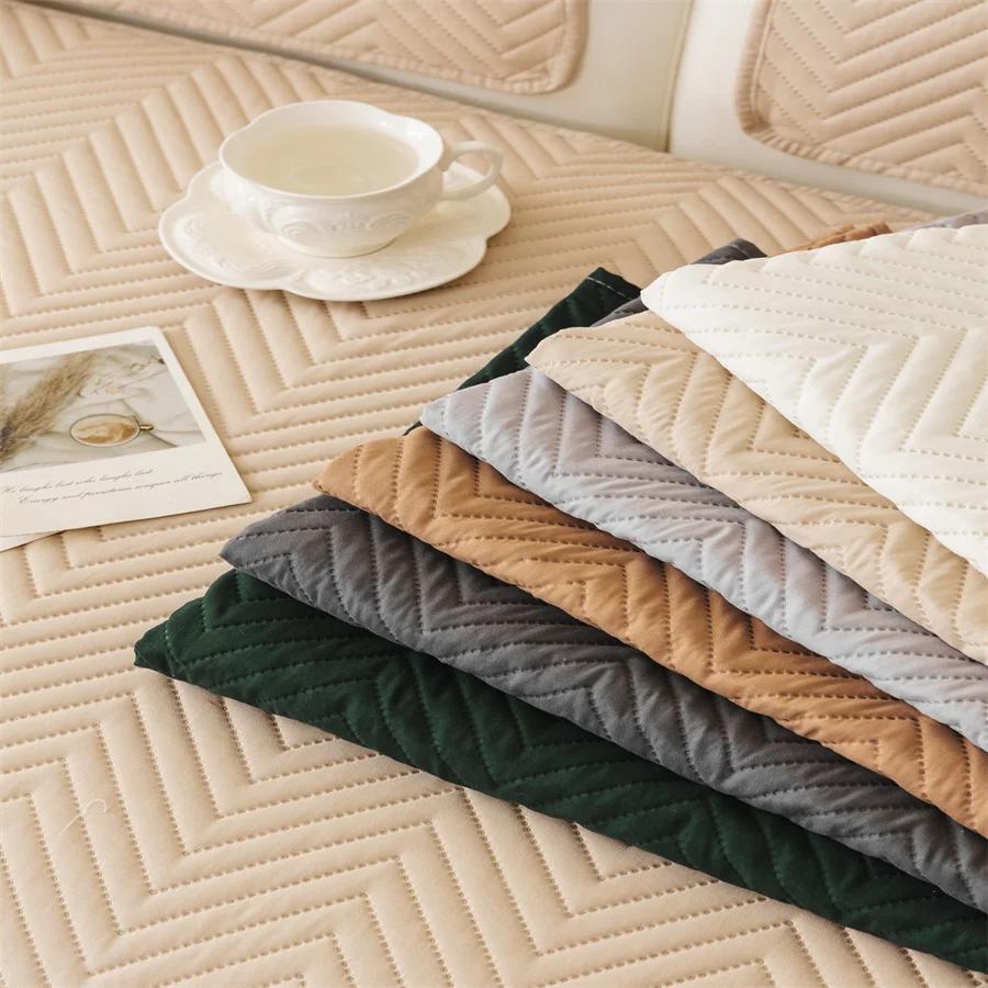 Nordic Light Luxury Style Four Seasons Universal Advanced Sense Anti-Cat Scratch Anti-Slip Sofa Cover Cushion