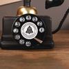 Retro Artificial Telephone Model Resin Telephone Metal Ornament  Office Desk Decor