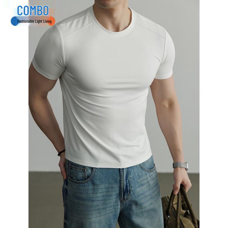 

Men s Ice Feel Cool & Breathable Silk Blend T-Shirt XXL