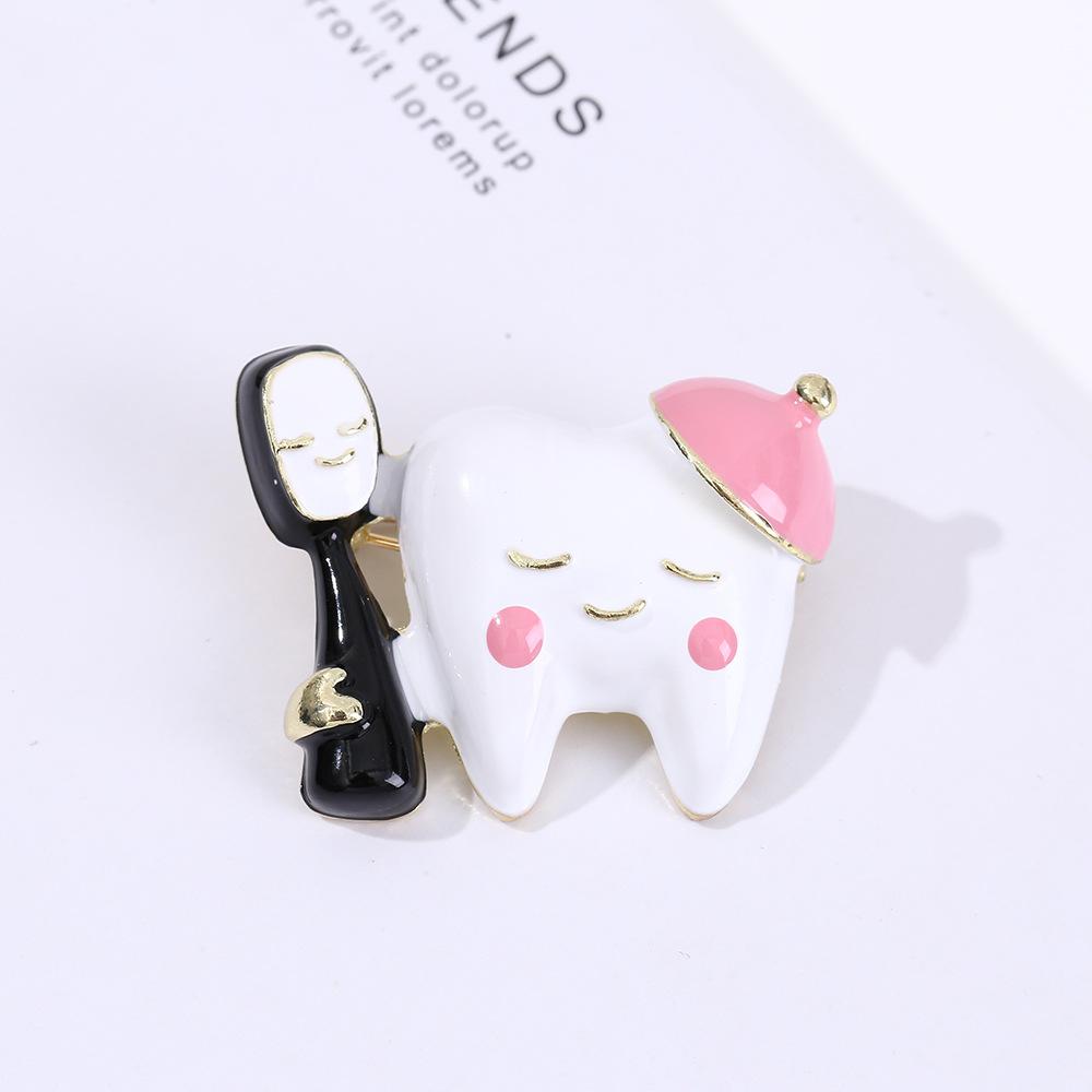 Metal Brooches, High-end Decorations For Shirts, Coats, Dresses, Creative Clothing Accessories, Tooth Pins