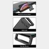 Aluminum RGB Monitor Stand Riser Bracket with 4 USB Ports Desk Organizer All-In-One Computer Laptop Height Stand Holder