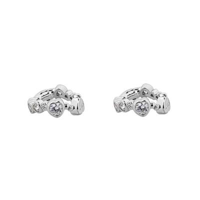 SENTIMENTS No.558 [silver] HEART CUBIC SPring EARCUFF