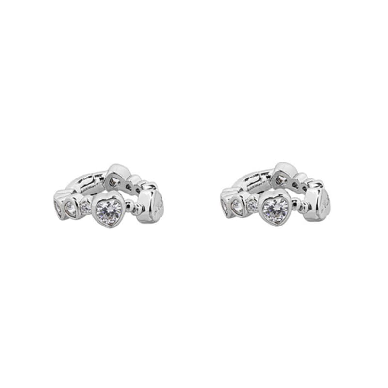 SENTIMENTS No.558 [silver] HEART CUBIC SPring EARCUFF
