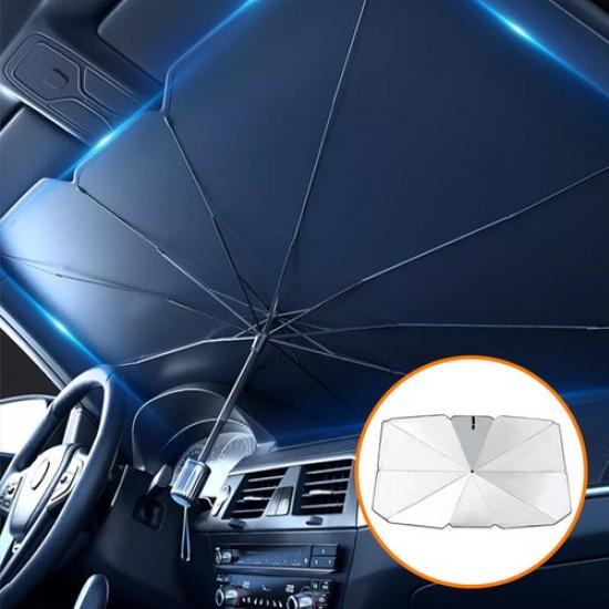 Windshield Sun Shade Umbrella For Car - Protect Car From Sun Rays & Heat