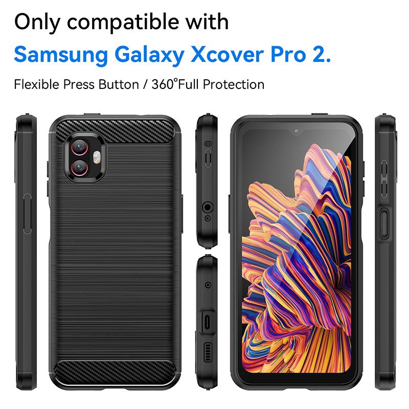 New Armor Carbon Fiber Shockproof Case For Samsung Galaxy Note 8 Note 9 Note 10 Note 20 Ultra X Cover Pro 2 6 7 Silicone Cover