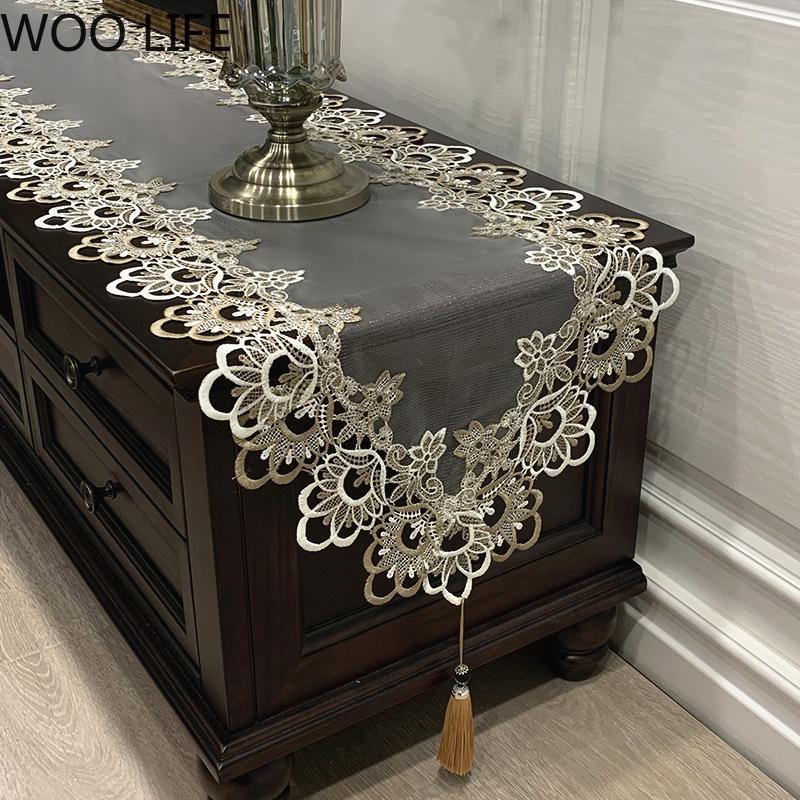American-style Coffee Table Cloth, Lace Fabric, European-style Dressing Table Dust Cover