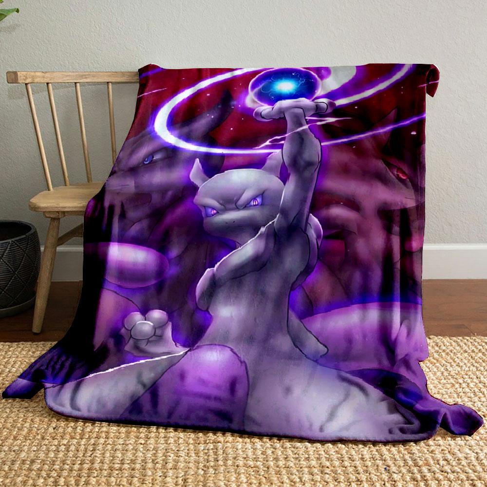 A powerful creature holds a glowing energy orb with swirling purple light. for all seasons blanket lunch break throw gift