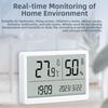 Indoor Digital Hygrometer with Temperature Notification for Accurate Monitoring of For Baby Room Living Room and Office