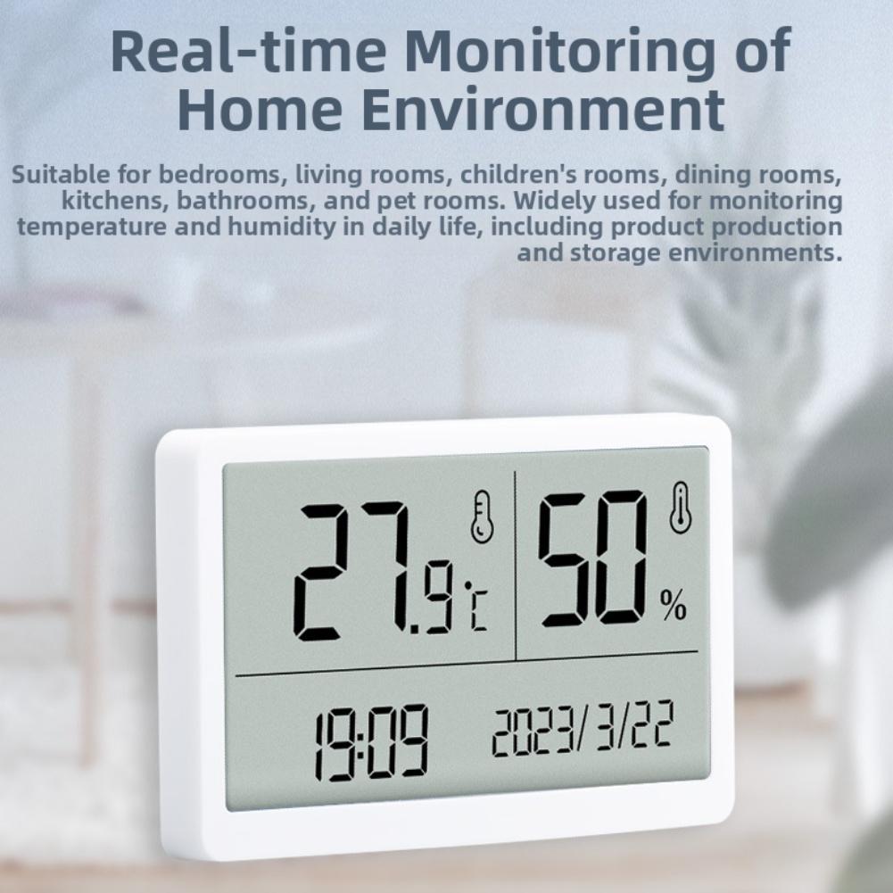 Indoor Digital Hygrometer with Temperature Notification for Accurate Monitoring of For Baby Room Living Room and Office