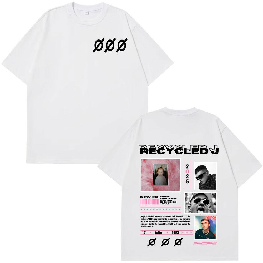 

Rapper RECYCLED J 2026 Tour Graphic Tshirts Unisex Women Harajuku Hip Hop Vintage T Shirts Aesthetics Cotton Short Sleeve T Shirt S
