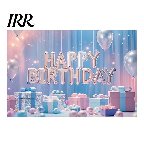Double-sided Printed Banner Happy Birthday Backdrop, Party Photo Background Cloth for Celebration, Decorative Bunting Flag Decor Kids Women, Supplies