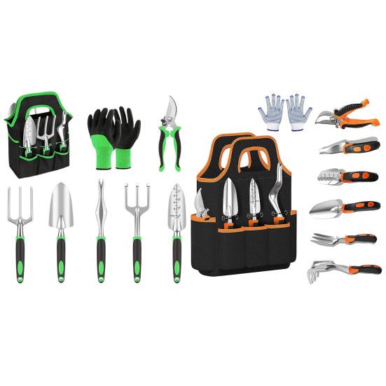 8 Pcs Gardening Tools Stainless Steel Hand Shovel Pruning Shears Garden Supplies with Storage Bag Gifts for Gardening Lovers