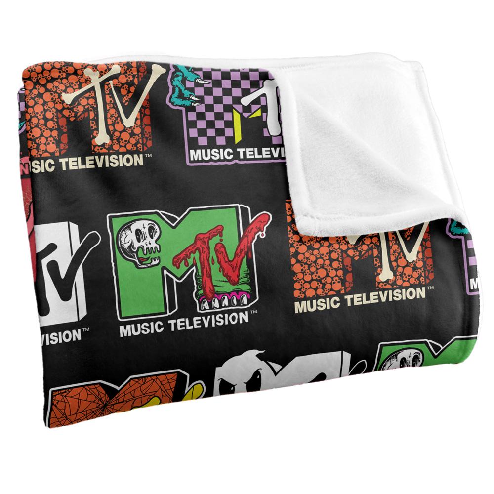 MTV Silky Logo Halloween Supersoft Blanket