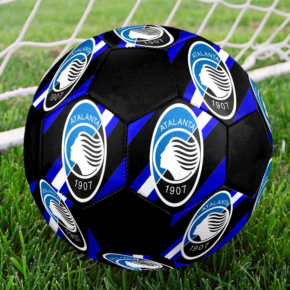 Pallone da Calcio Indoor Atalanta Colorato Cucito a Macchina PVC Misura 5 Pronto per Allenamento di Squadra e Competizione Durevole Alto Rimbalzo Fantastico Regalo Sportivo