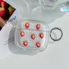 The New Phantom Epoxy Strawberry Is Suitable for AirPodsPro1 Protective Cover, Single-sided Round Buckle, Universal Apple 1st Generation Soft Shell.