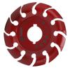 Grinder Shaping Disc Stainless Steel 12 Teeth Carving Disc for Angle Grinders Wood Rubber Red
