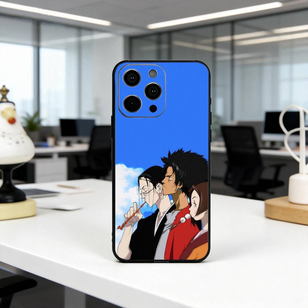 

S-Samurais SC C-Champloo-es Phone Case For iPhone 17, 16,15,14,13,12,11 Plus,Pro Max, Others Soft Black Cover iPhone12PRO