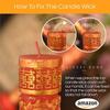 Chinese Dragon and Phoenix Wedding Candles Red Traditional Double Happiness 1 Pair, 9.84 Inch Tall x 2 Inch Diameter, Great for Chinese Weddings