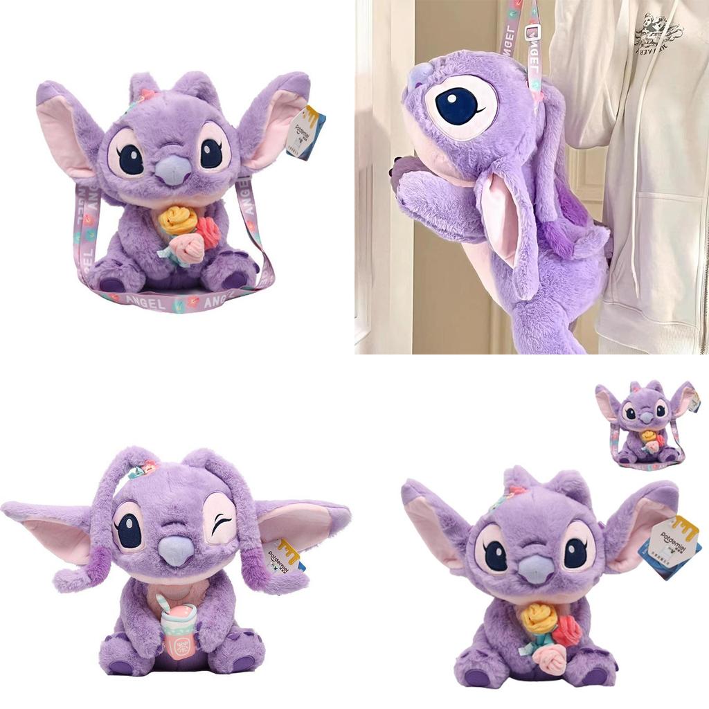 Adorable Lilo Stitch Plush Toys Crossbody Bag For Kids Birthday Xmas Gift