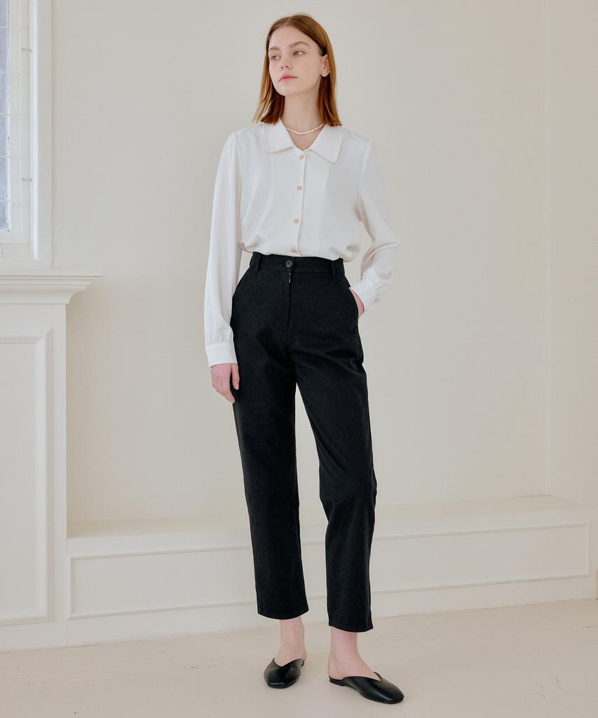 YUPPE Cotton Crop Pants_Black