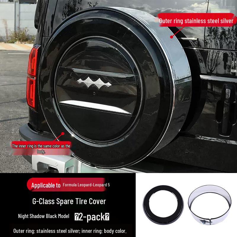 Equation Leopard 5 Full Coverage Spare Tire Cover - Rear Tailgate Protector Accessory